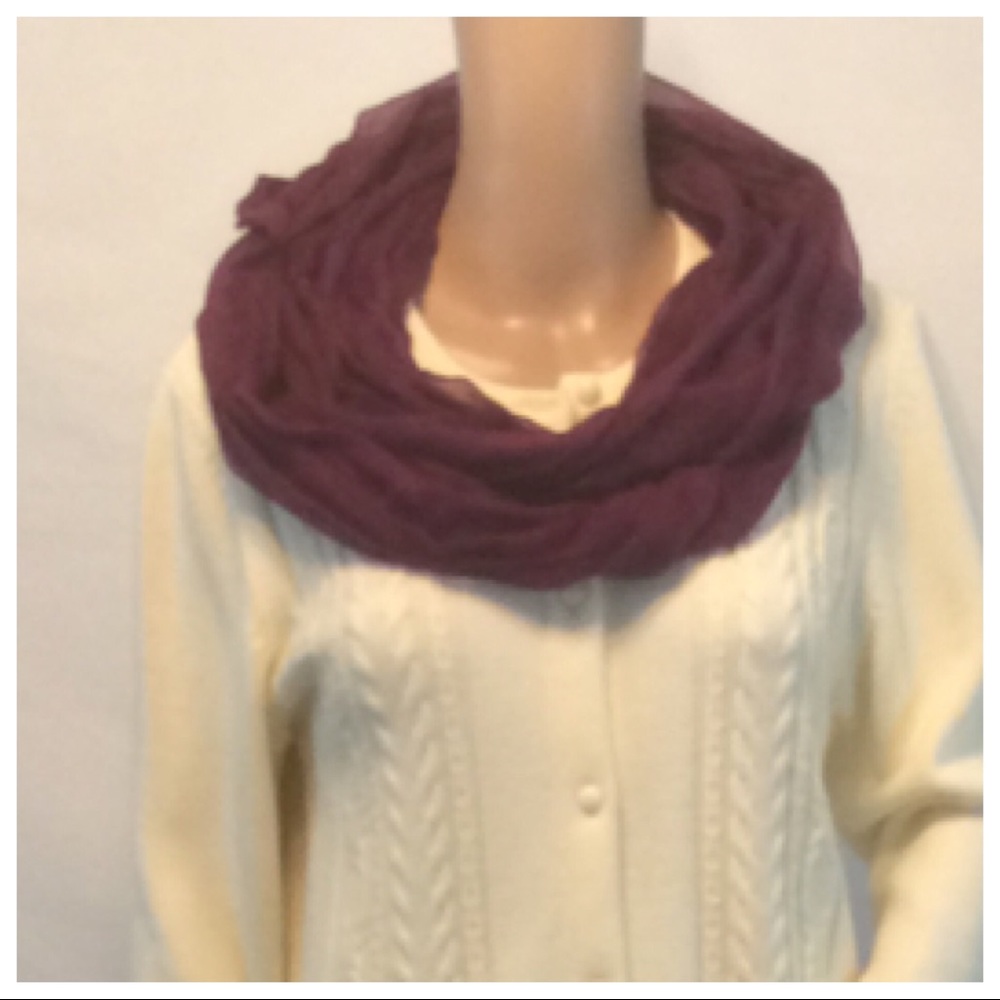 Purple Circular Scarf - Picture 6 of 8