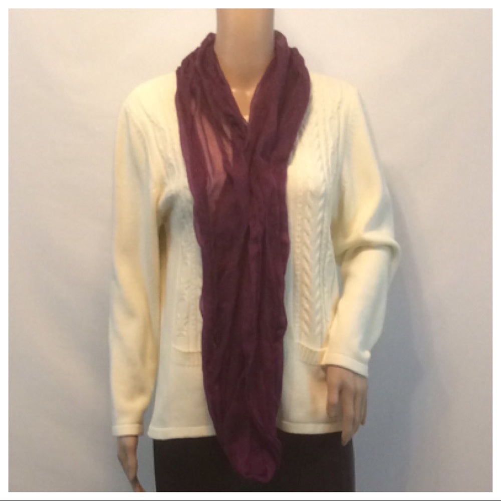 Purple Circular Scarf - Picture 5 of 8