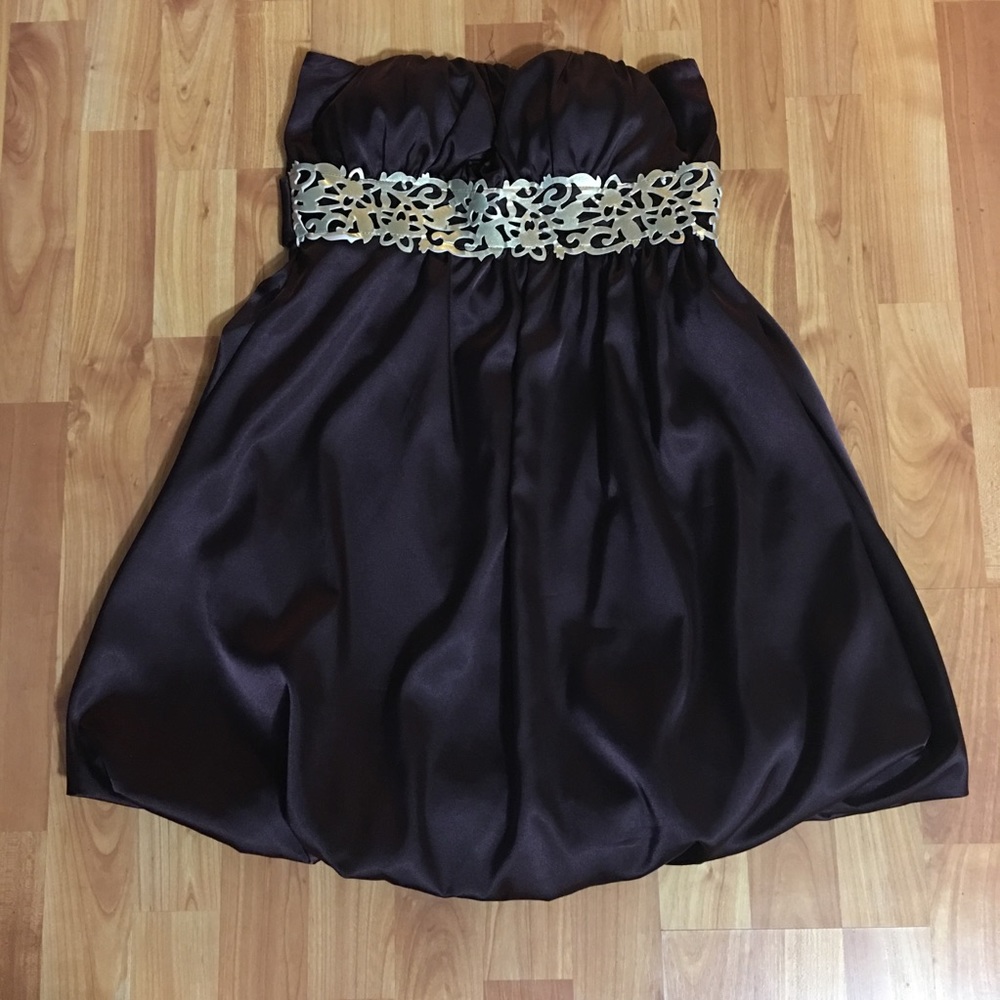 Plum bubble dress