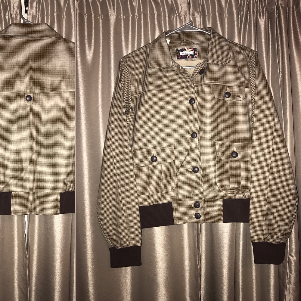 Ben Sherman women's bomber jacket wool blend