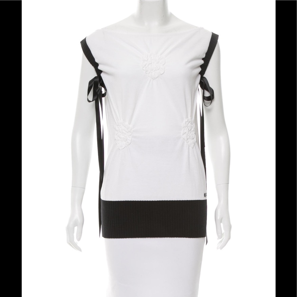 Chanel two-toned sleeveless top. Sold on Tradesy
