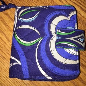 Vera Bradley- Mediterranean blue zip around wallet