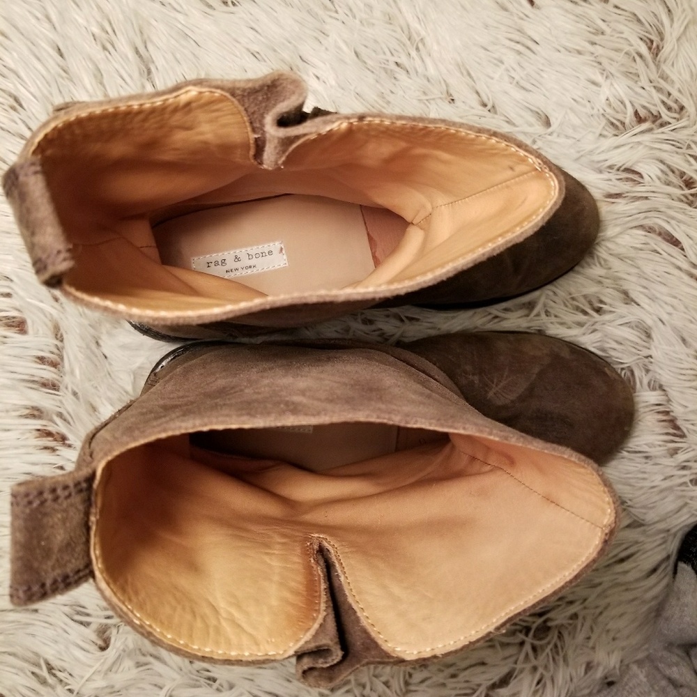 Rag & Bone Suede Moto Boots sz 9 - Picture 3 of 8