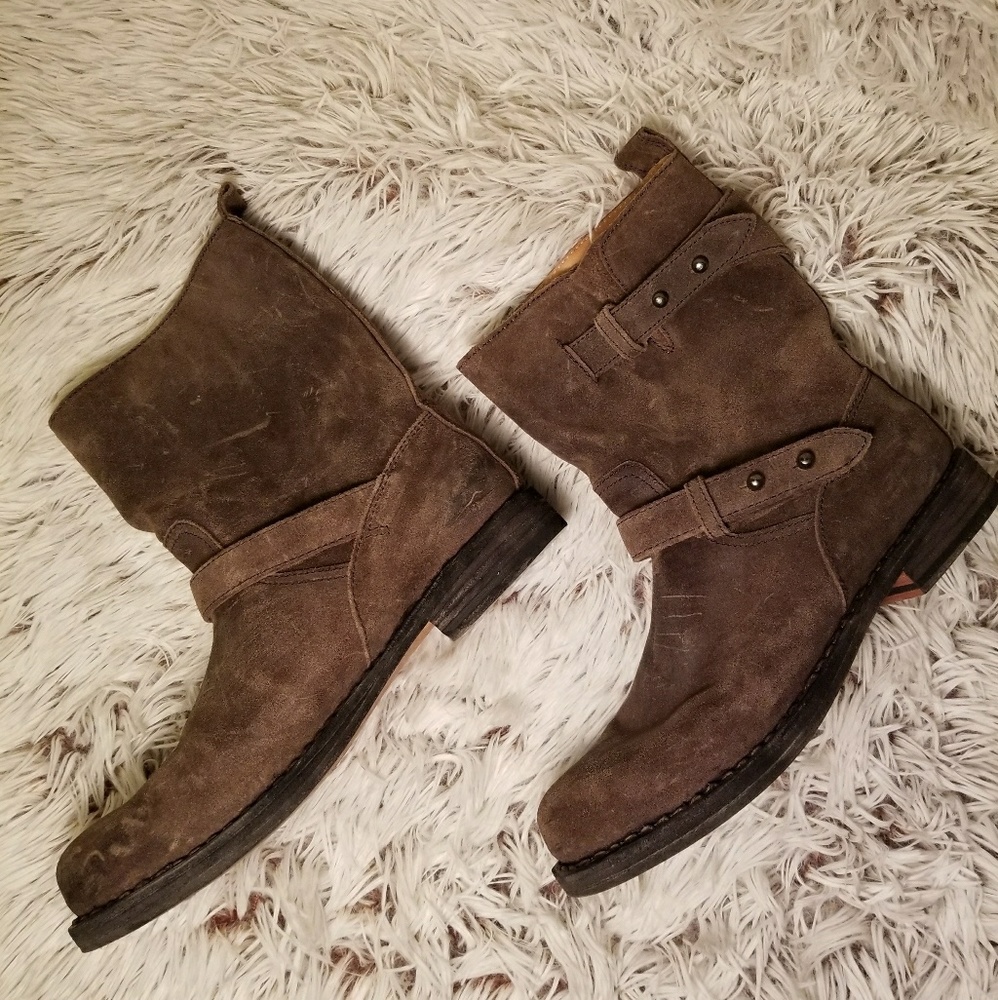 Rag & Bone Suede Moto Boots sz 9 - Picture 7 of 8