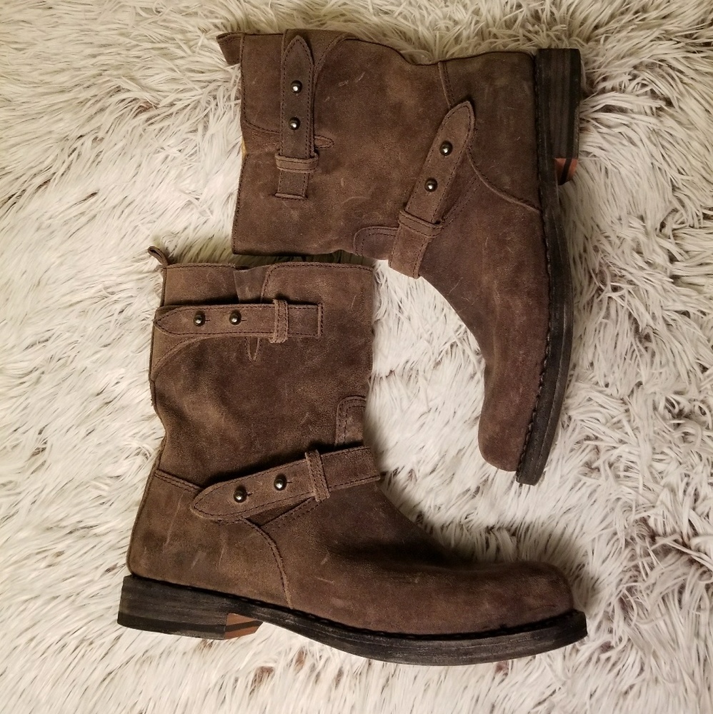 Rag & Bone Suede Moto Boots sz 9 - Picture 8 of 8