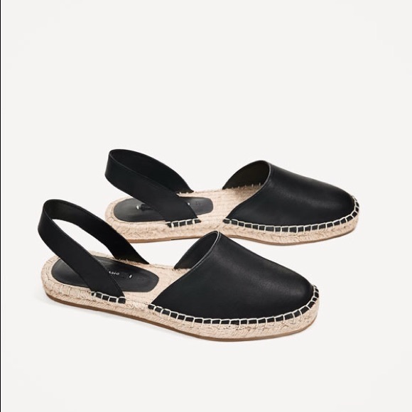 Zara Shoes - ZARA Basic Black Espadrilles NWOT