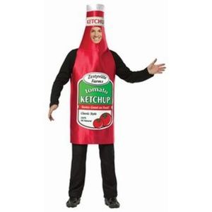 Adult Zestyville Ketchup Bottle Costume