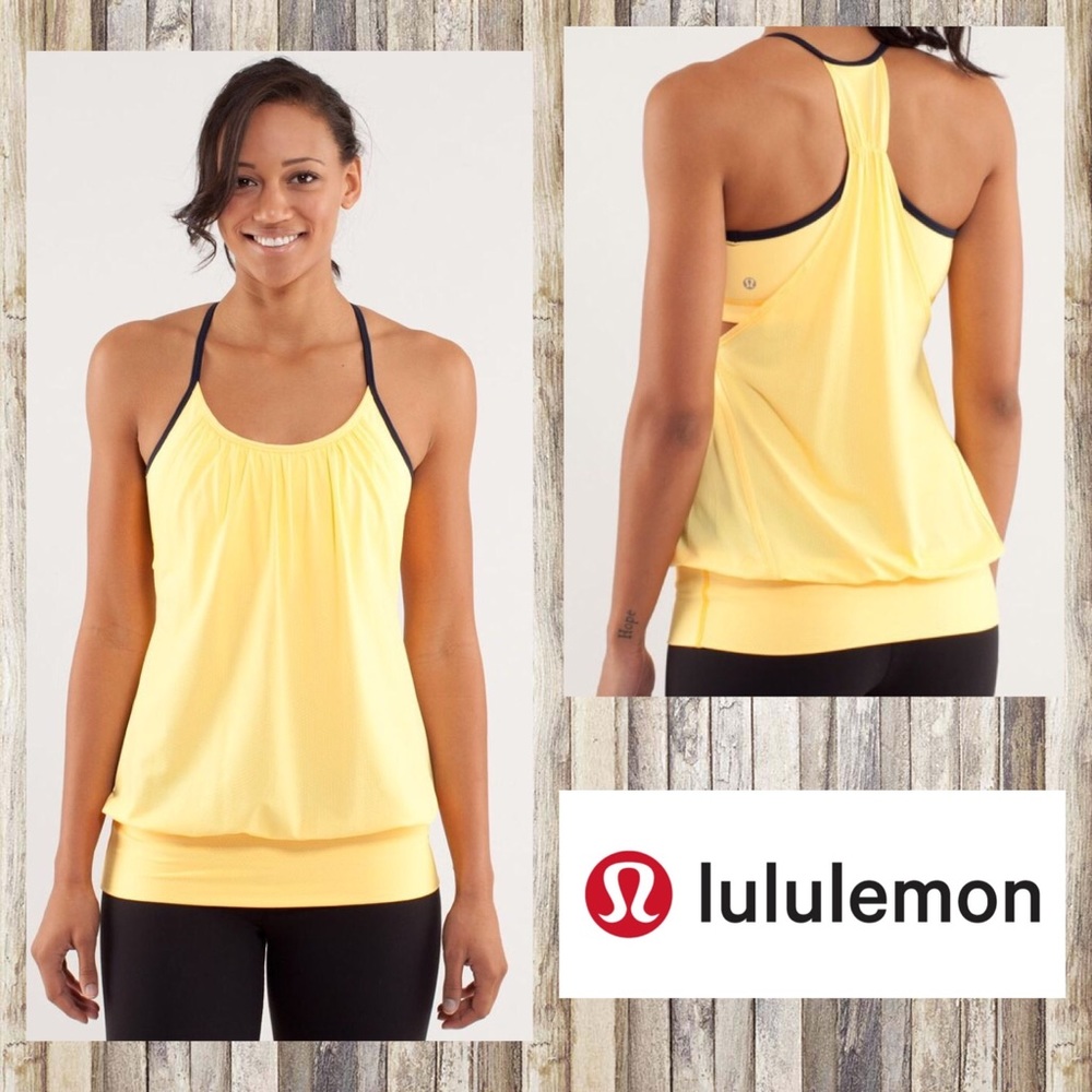 Sz 6 🍋Lululemon athletica🍋 no limits tank yellow