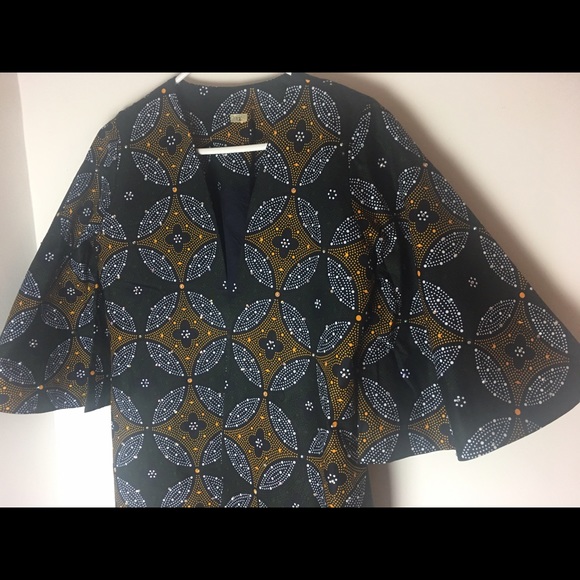 African print thick lining jacket Dashiki style - Picture 4 of 5