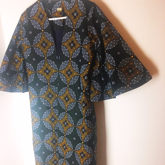 African print thick lining jacket Dashiki style - Picture 3 of 5