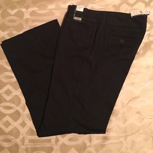 Black with light pin stripes pants