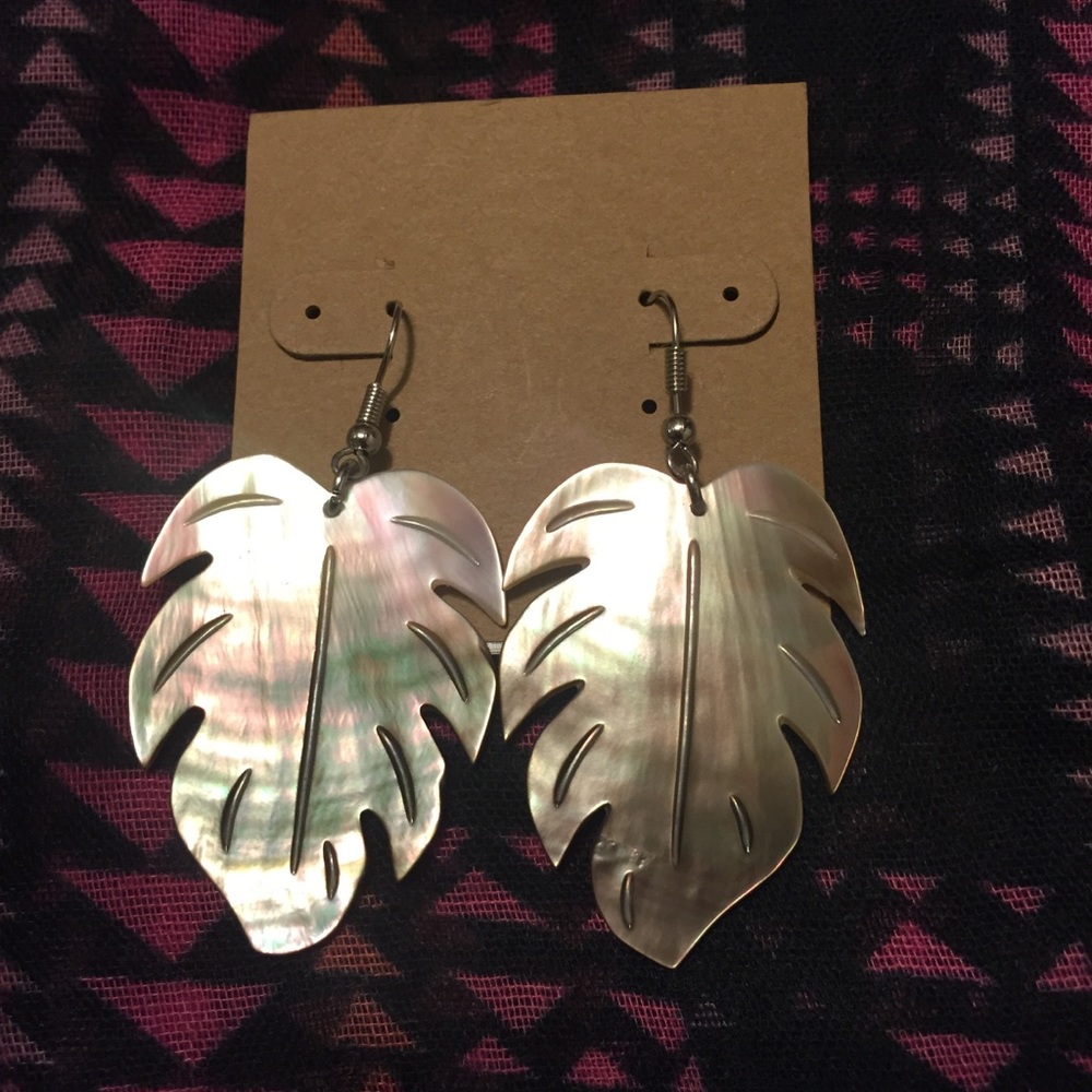 mother of pearl shell earrings