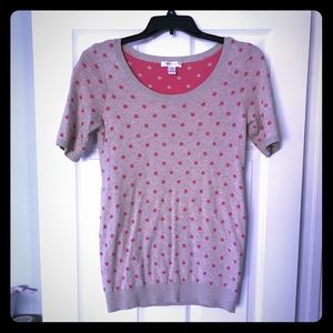 Polka dot maternity sweater