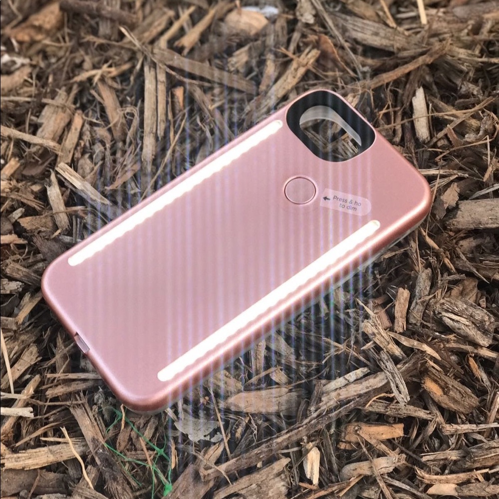 LED light UP case rose gold for I phone 6 or 7