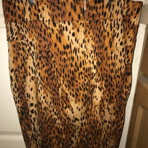 Leopard print skirt