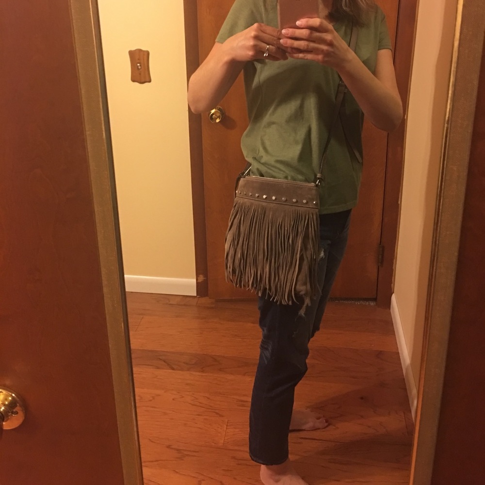 Michael Kors fringe crossbody purse
