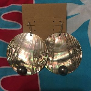 mother of pearl shell earrings