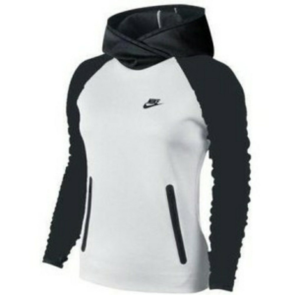 Rare nike black and white pullover hoodie