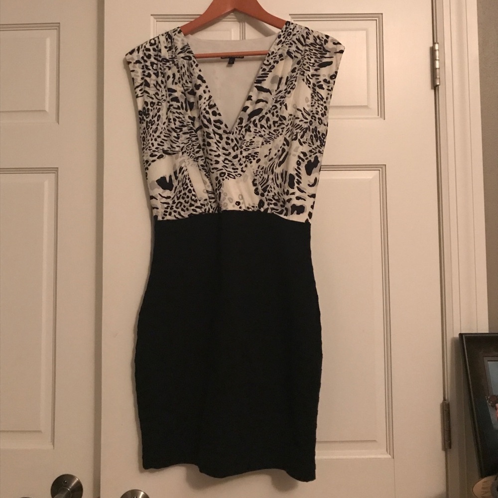 Express mixed media dress