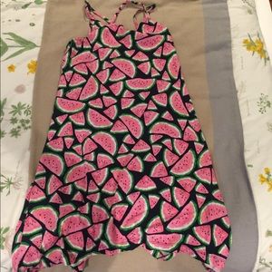 Strappy Watermelon-Print Dress