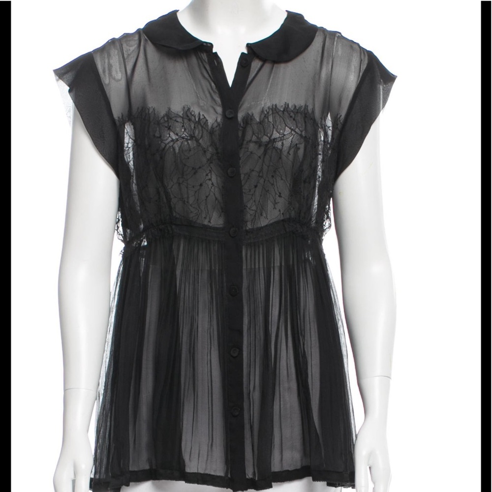 Alberta Ferretti shear silk Blouse