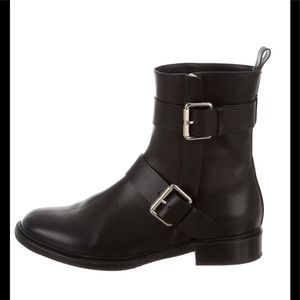 Proenza Schouler Black Moto ankle Boots