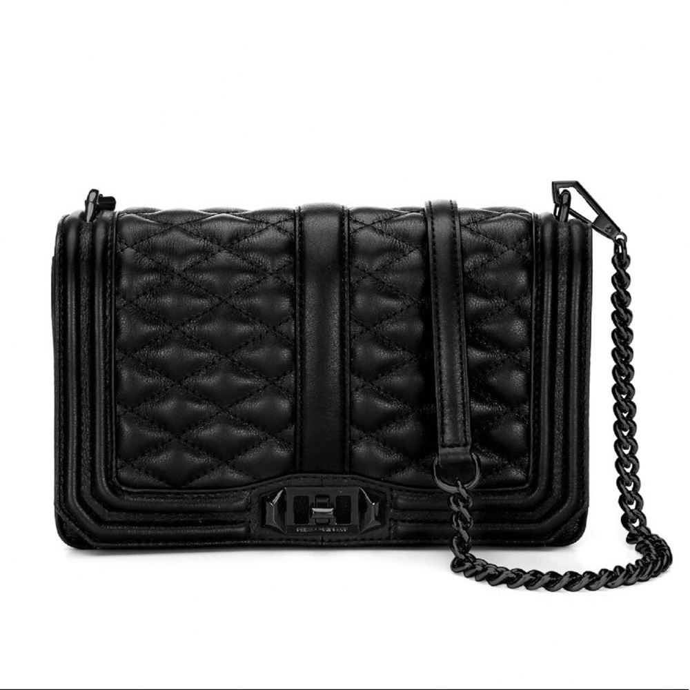 Rebecca Minkoff Leather Quilted Love Crossbody