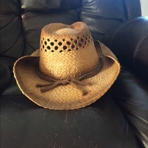 Straw cowboy hat