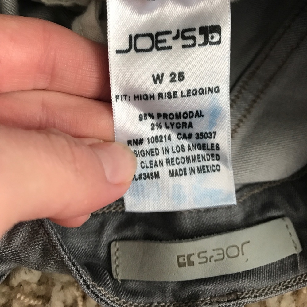 Joe's Jeans "high rise Legging" 25x32 - Picture 6 of 8