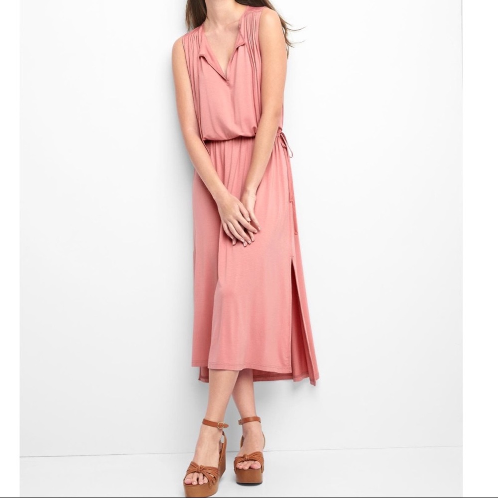 GAP Black Midi Dress High Low Step Hem - Picture 4 of 5