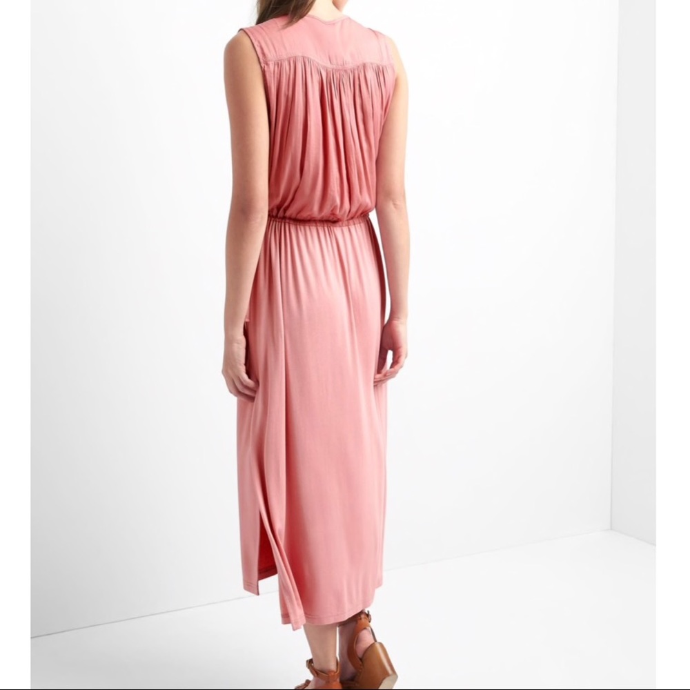 GAP Black Midi Dress High Low Step Hem - Picture 5 of 5