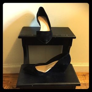 Sole Society Suede Pointed Toe Wedges