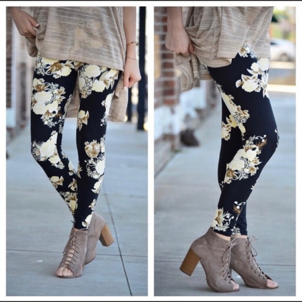Bahama Floral Print Leggings NWT