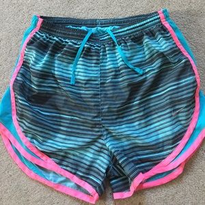 Back blue pink Nike dri fit tempo shorts