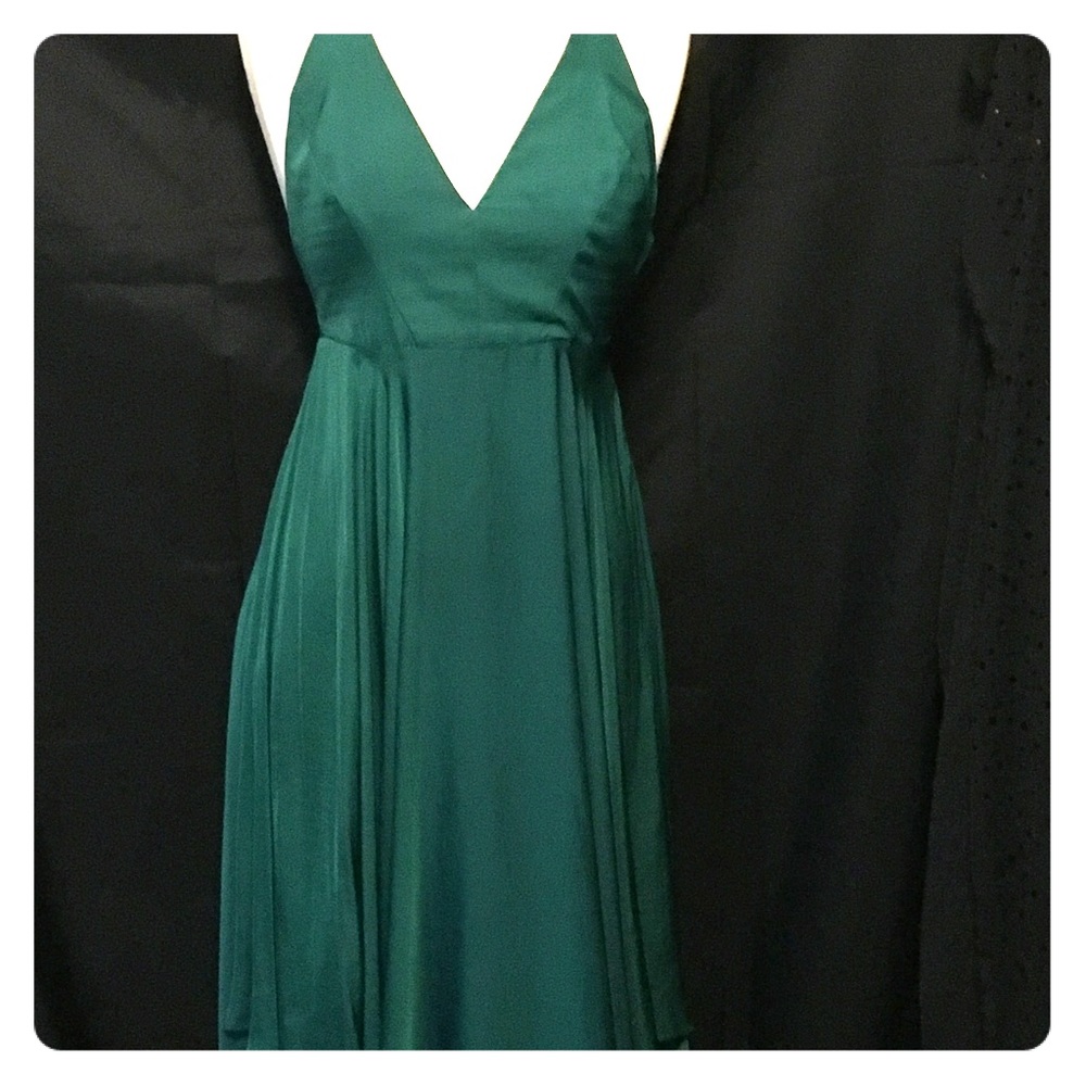 Emerald Green Silk dress