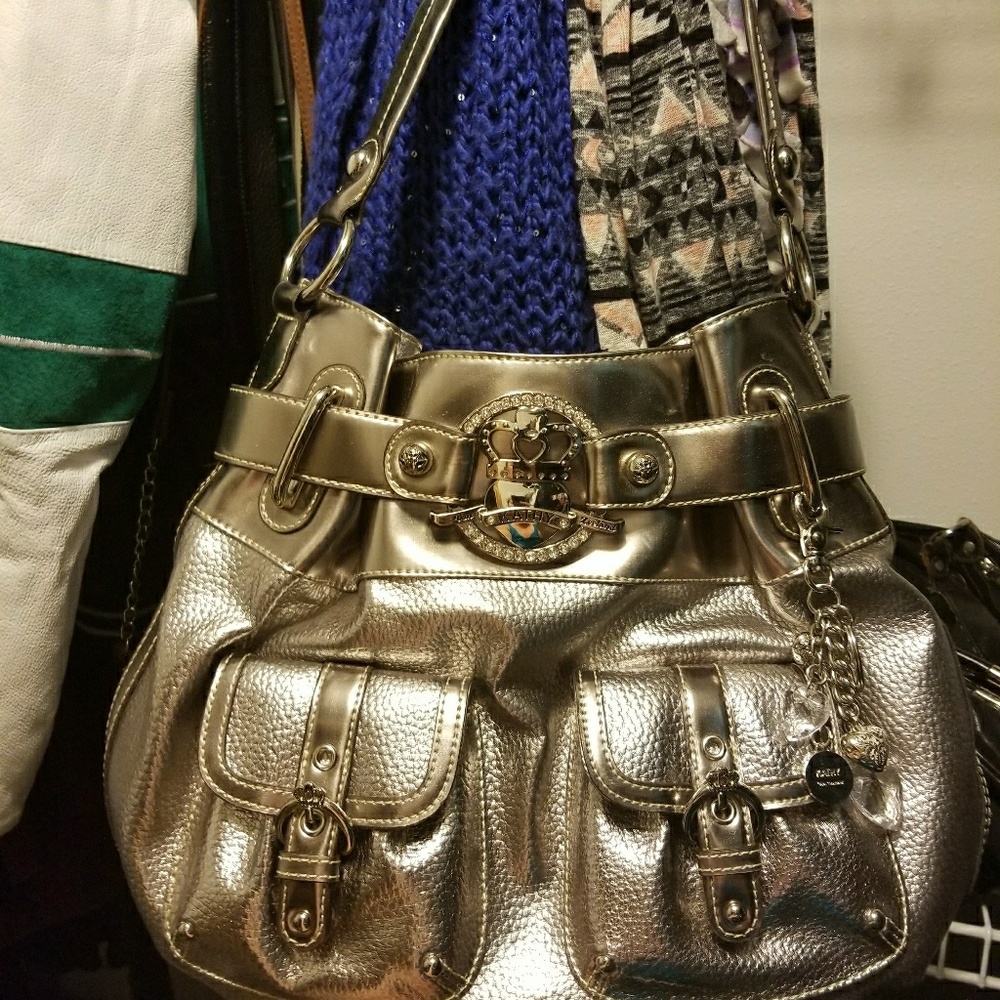 Kathy Van Zeeland Gold Handbag