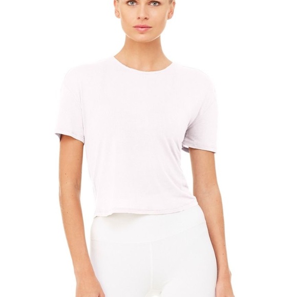 NWT alo entwine short sleeve tee twilight purple - Picture 5 of 5