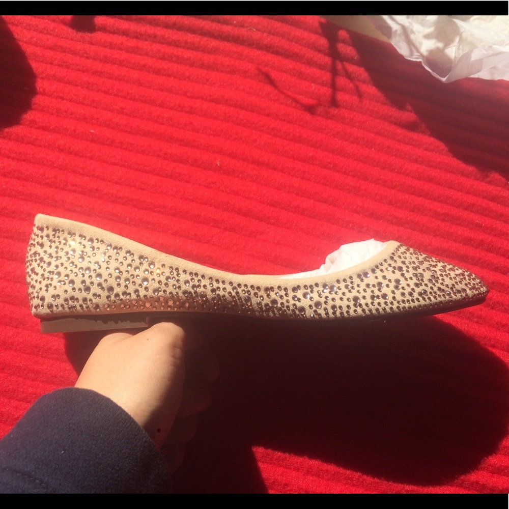 NWT! Zara Chic flat with shining stones:)