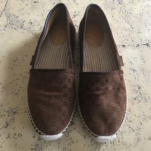 Gucci Pilar Guccisima Espadrille Flats