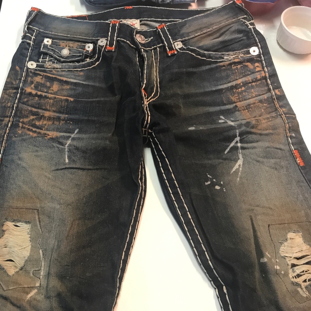 True Religion Distressed Ricky Super T