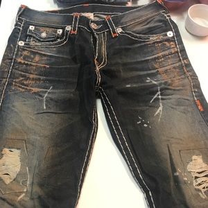 True Religion Distressed Ricky Super T