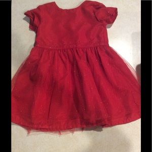 Carters red sparkle dress perfect