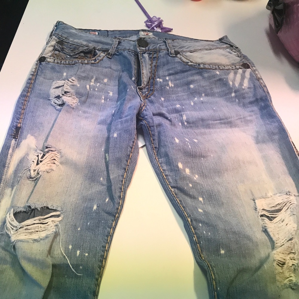 Men’s True Religion Ricky Super T distressed