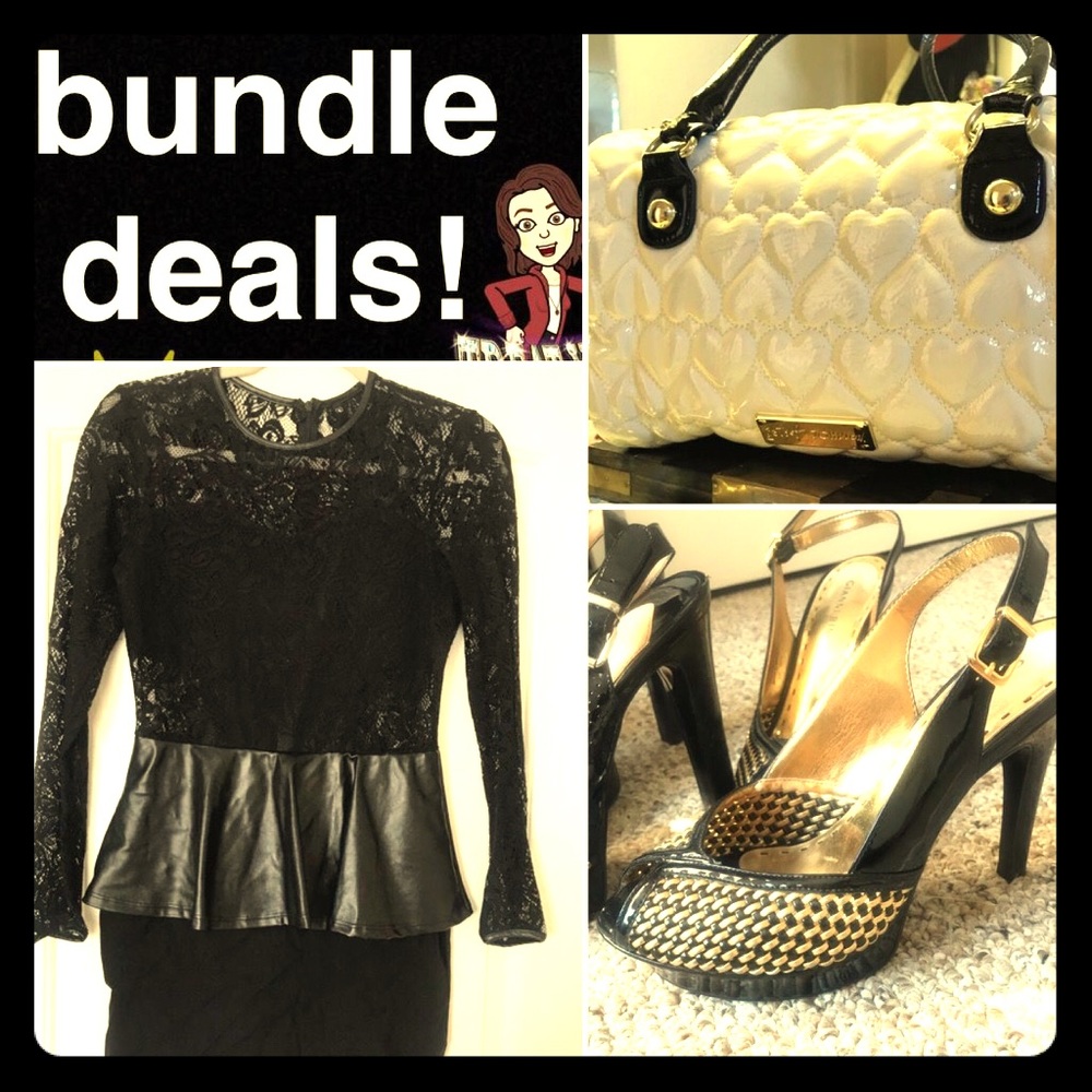 Dress hand bag and shoes bundle