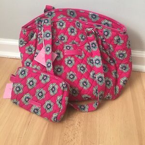 Vera Bradley NWT....Pink Swirl Flower Tote