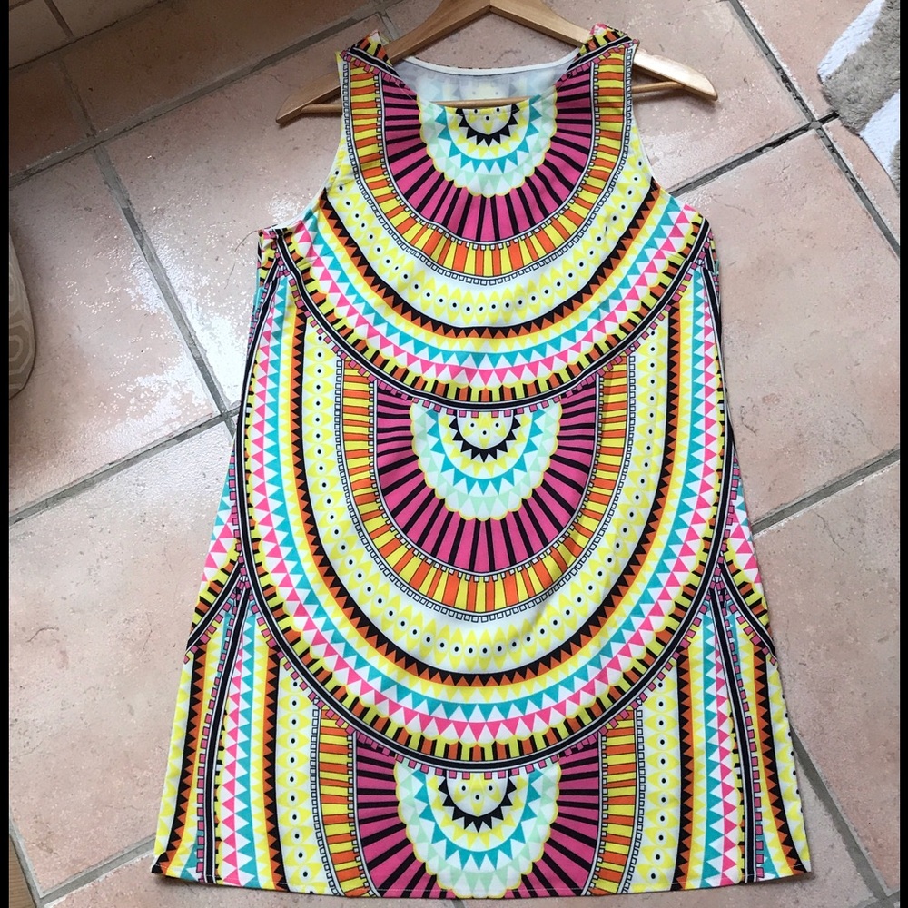 Mod Boho Geometric Shift dress size Large