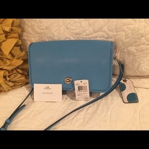 Cute blue Coach crossbody