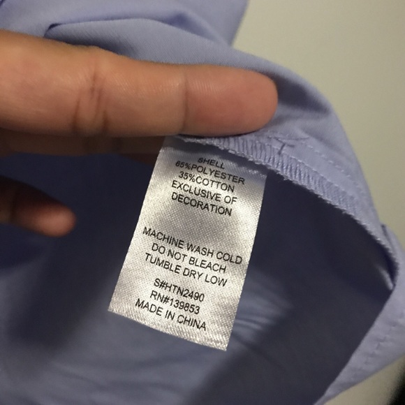 Blue Shirt With Long Bell Sleeves - Picture 3 of 3