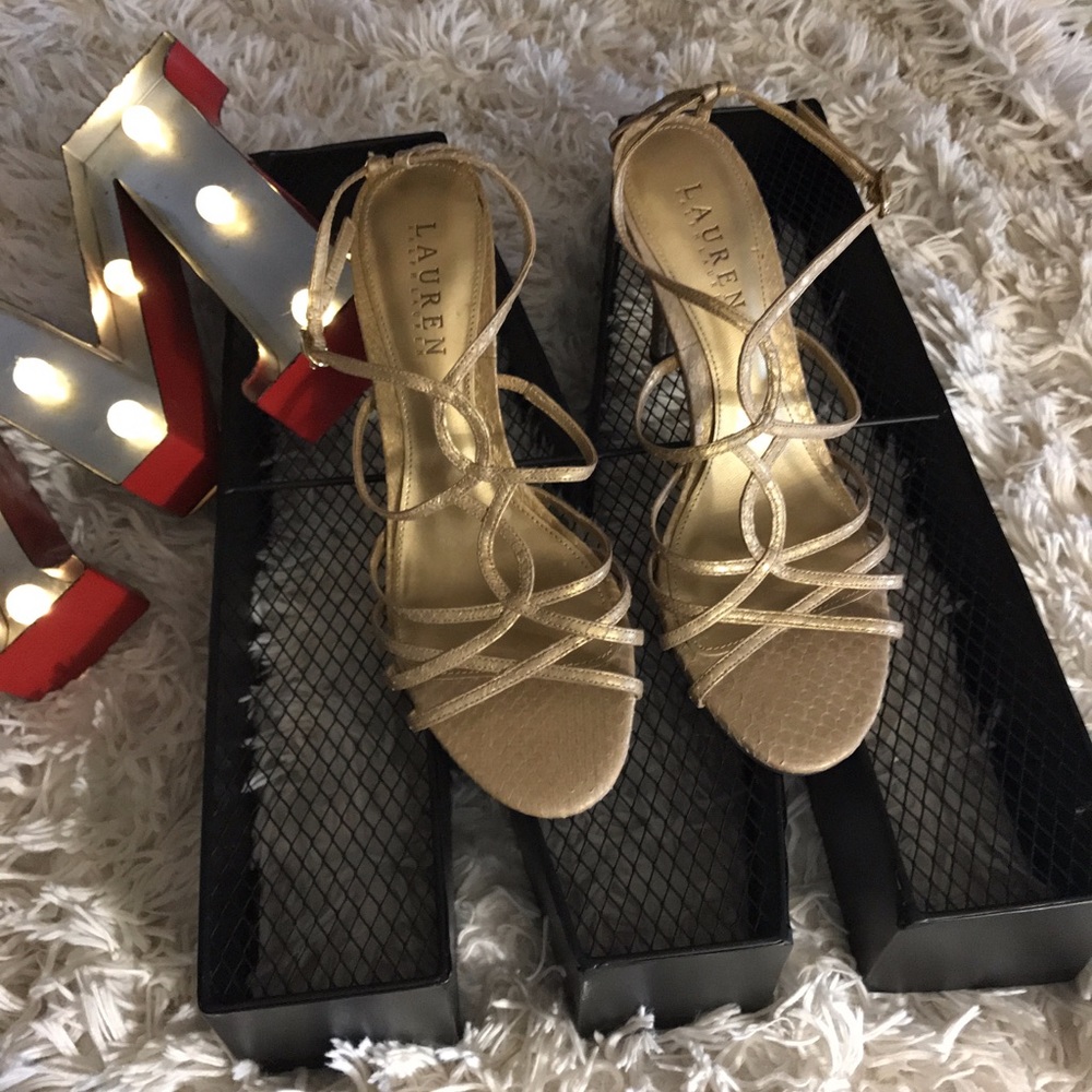 Ralph Lauren Strappy Heels - LAUREN