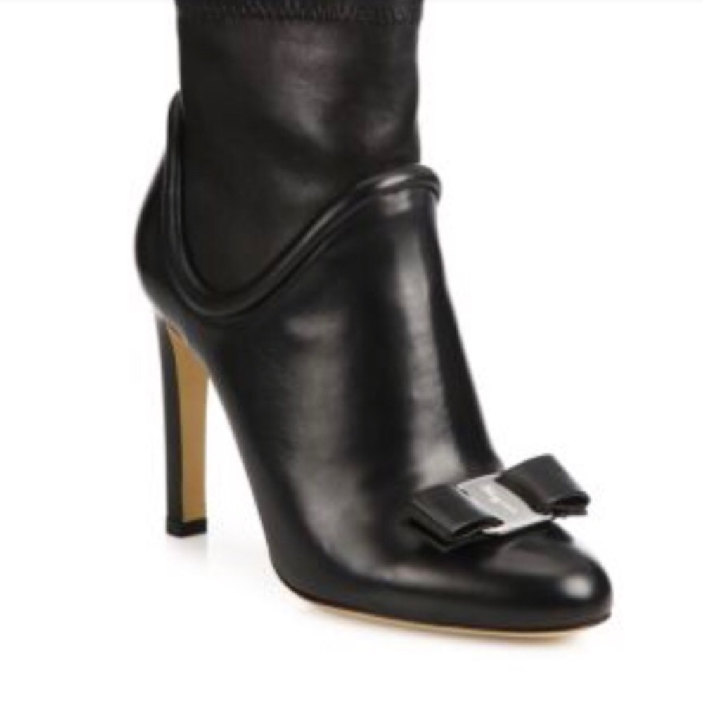 Salvatore Ferragamo Vera Leather Boots